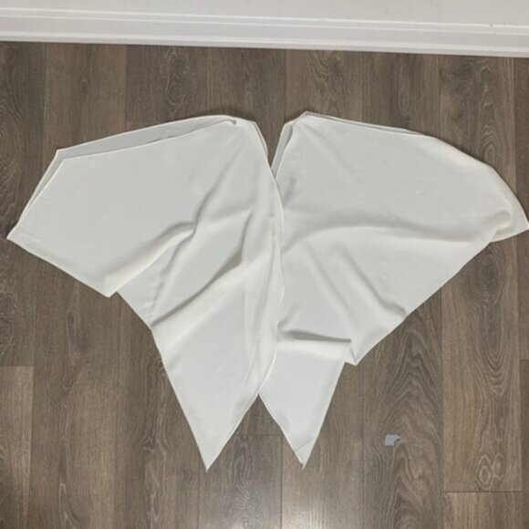 Sugarlips Blouse Top Tiered Flowy Top Off White Open Sleeve Y2k 2000s Size XS - Picture 5 of 16